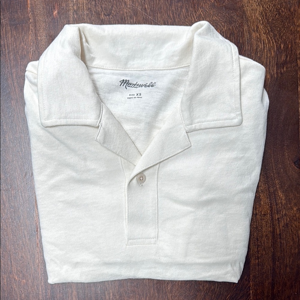 Madewell Cream Men's Polo Shirt
